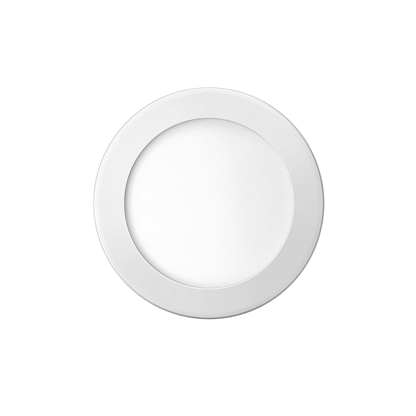 Painel de Led Embutir Redondo Luz Amarela 24W Blumenau Iluminação 30cm 30cm Branco Bivolt