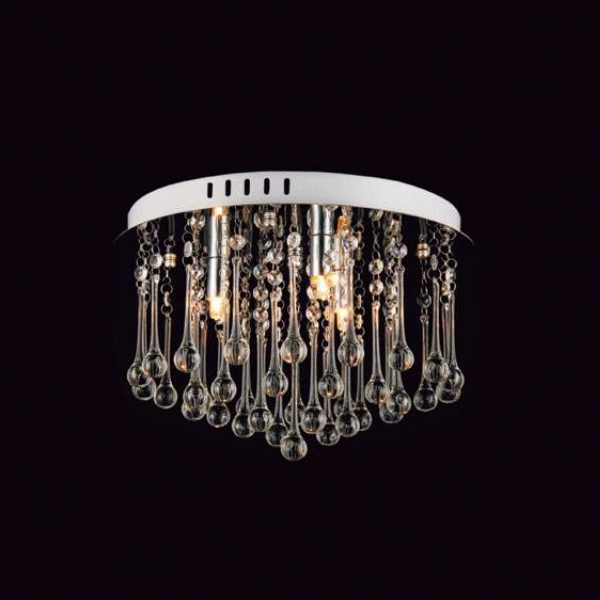 Plafon 3 Lâmpadas Transparente Cristal Blumenau