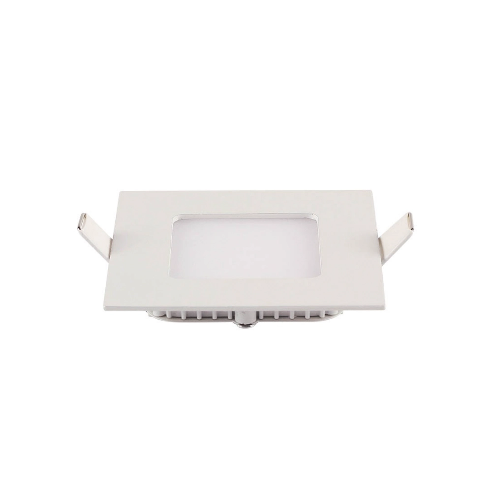 Painel De Led Quadrado Embutir 6w Bivolt Blumenau 3000k Amarelo Quente