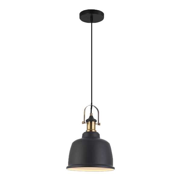 Pendente 1 Lâmpada Preto Metal Soho Blumenau