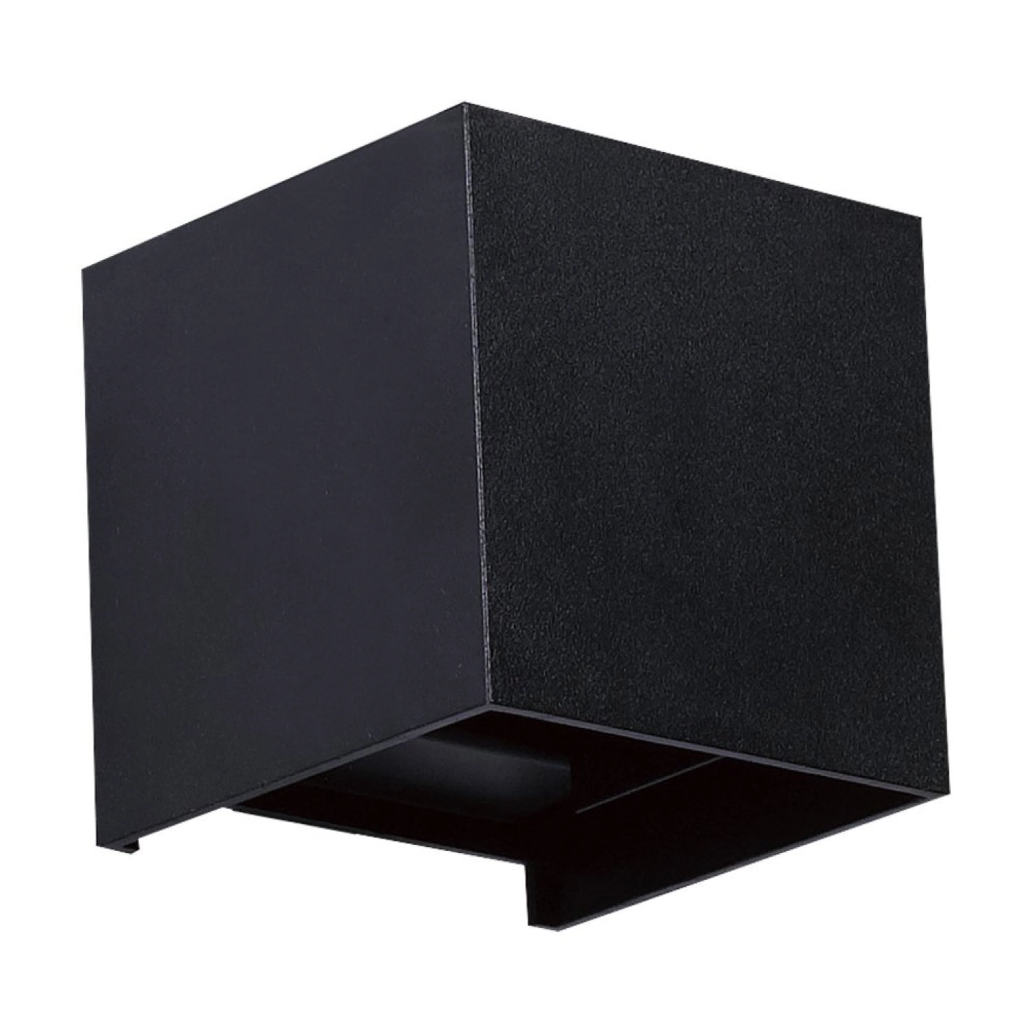 Arandela Free Led Quadrado Ip65 Al 6w Bivolt 3.000k Germany Preto Fosco