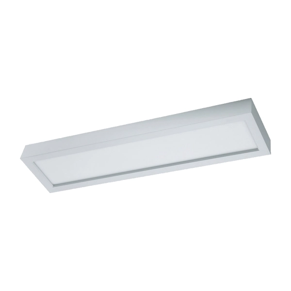 Painel de Led Sobrepor Retangular Luz Branca 30W Blumenau Iluminação 62x30,9cm Branco Bivolt