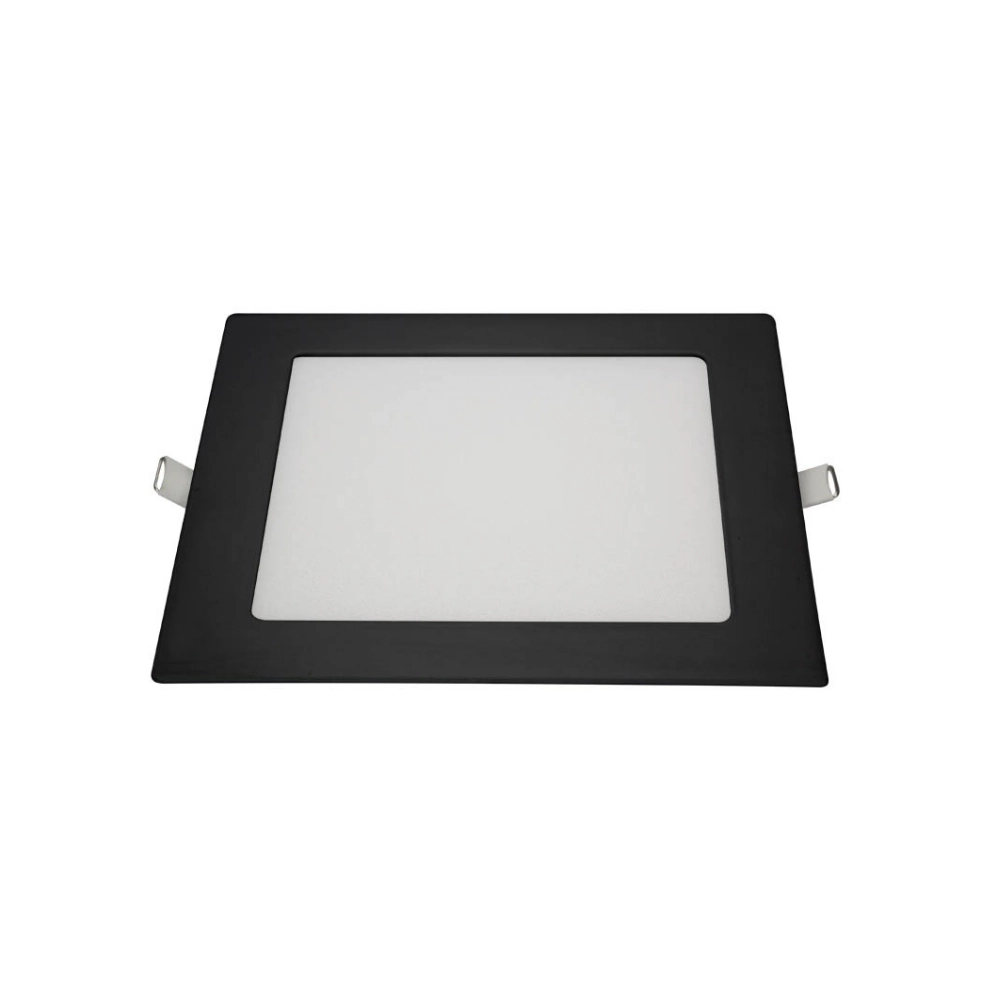 Painel De Led Blumenau Quadrado Embutir 12w Bivolt Preto 4100k Neutro Suave