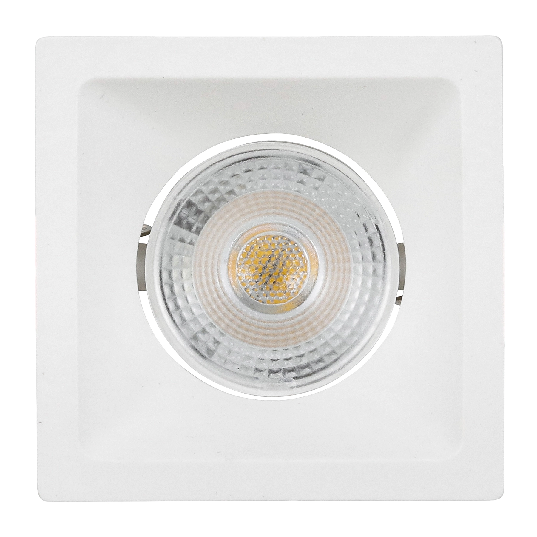 Spot Recuado Emb. Quad. 74mm ABS+PC 3W Bi-Volt LED 3.000K - Branco