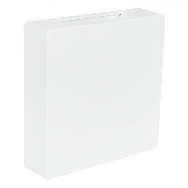 Arandela Clean Led Quadrada 2 Fachos Abs Pc 3w Bivolt 3000k 23533004 Blumenau Branco