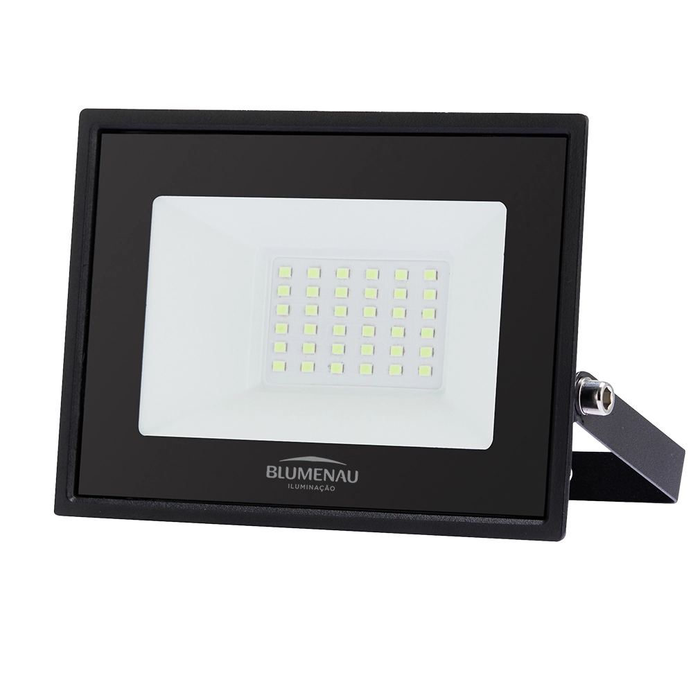 Refletor Led Tech Blumenau Alumínio Ip65 50w Preto Luz Decorativa Verde 76505000