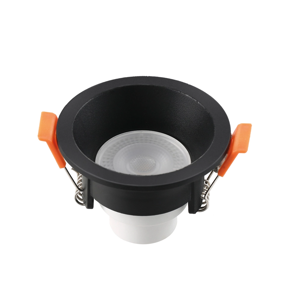 Spot Recuado Emb. Red. 94mm ABS+PC 6W Bi-Volt LED 6.500K - Preto