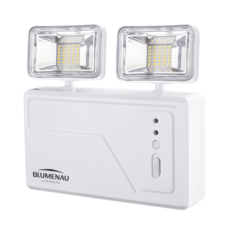 Bloco Autônomo Led Quadrado 2 Faróis 18w 6.500k - Blumenau Iluminação Branco
