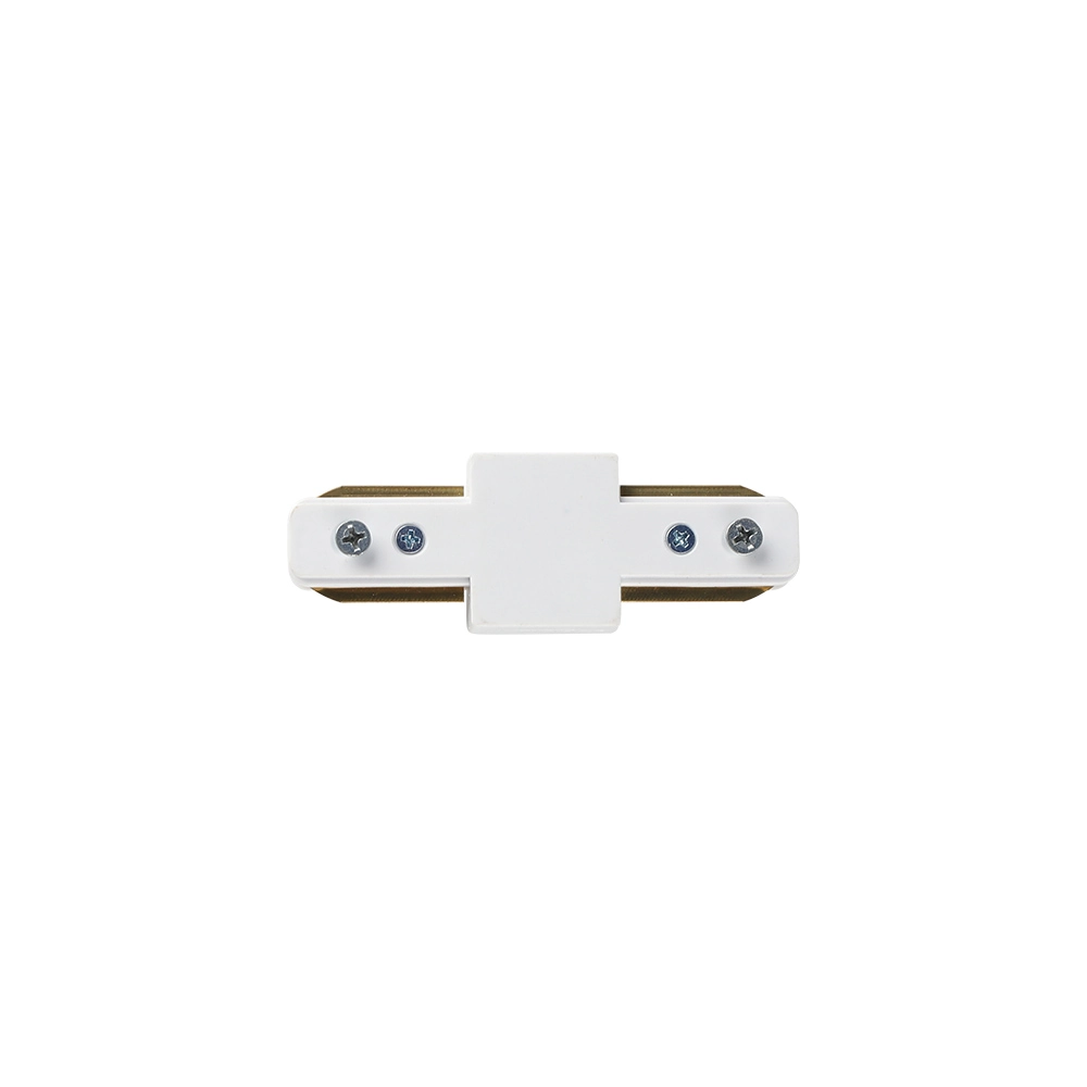 Conector Reto Blumenau Para Trilho De Sobrepor Branco