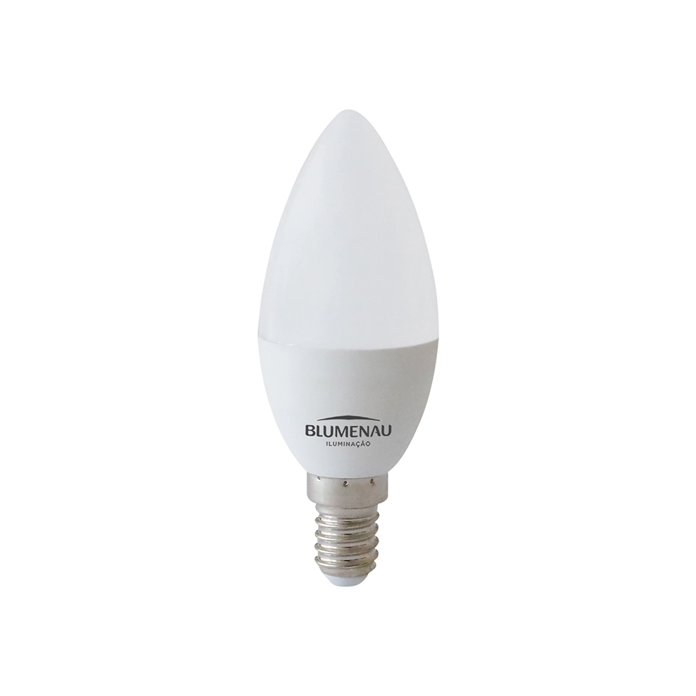 Lâmpada Led Blumenau C37 Vela 3w E14 Bivolt 2700k Luz Amarela