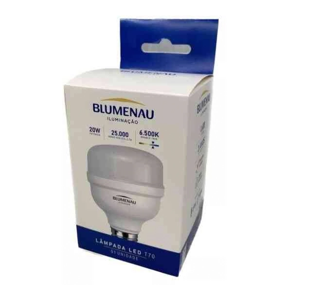 Lâmpada Led 20w T60 E27 6.500k Blumenau