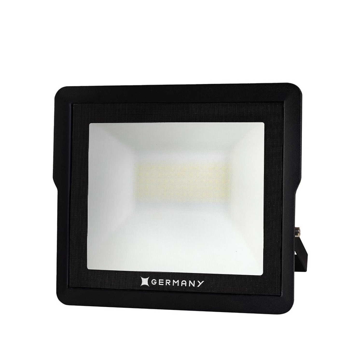 Refletor Retangular Acabamento Em Alumínio Licht 30750316 Germany Preto Fosco