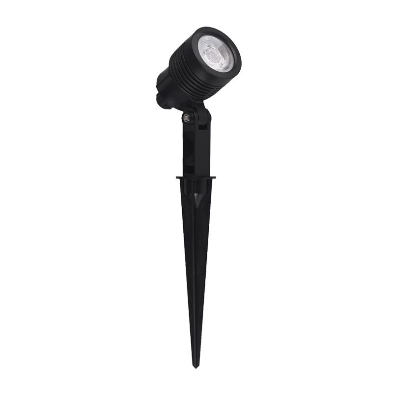 Espeto Para Jardim Germany Clear Led 3w Bivolt Preto Luz Verde