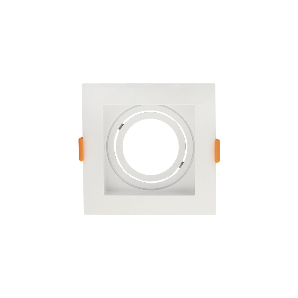 Spot De Embutir Recuado Blumenau Clean Para Lâmpada Mr16 Gu10 Quadrado Bivolt Branco