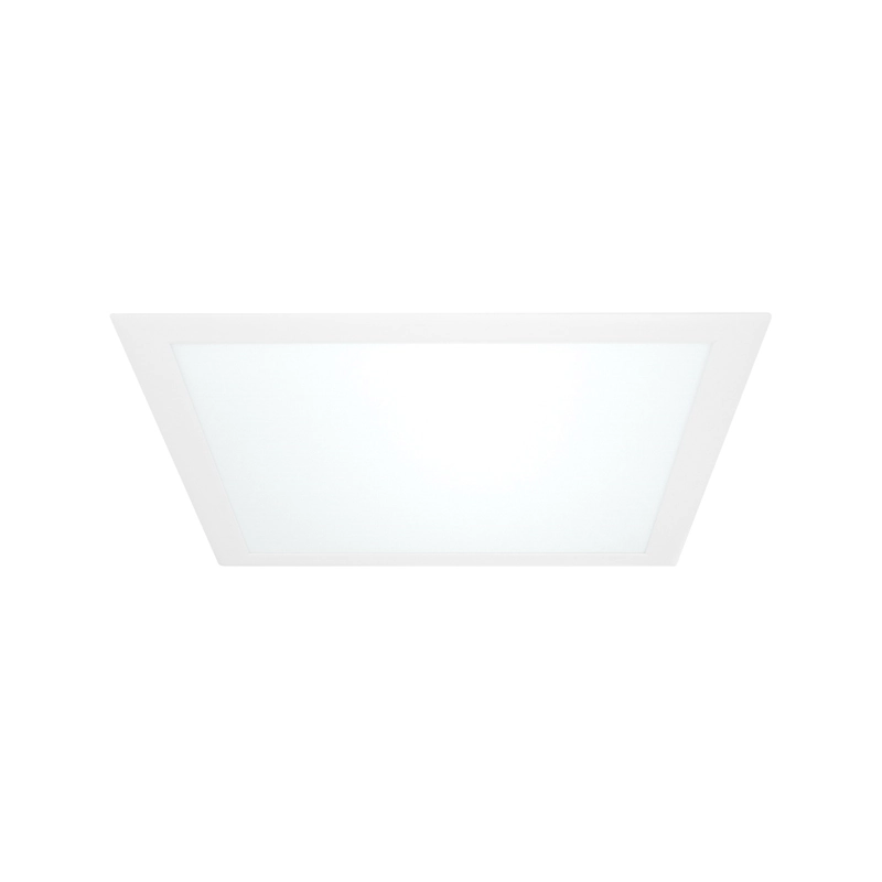 Painel De Led Blumenau Quadrado De Embutir 32w Bivolt 3000k Luz Amarela