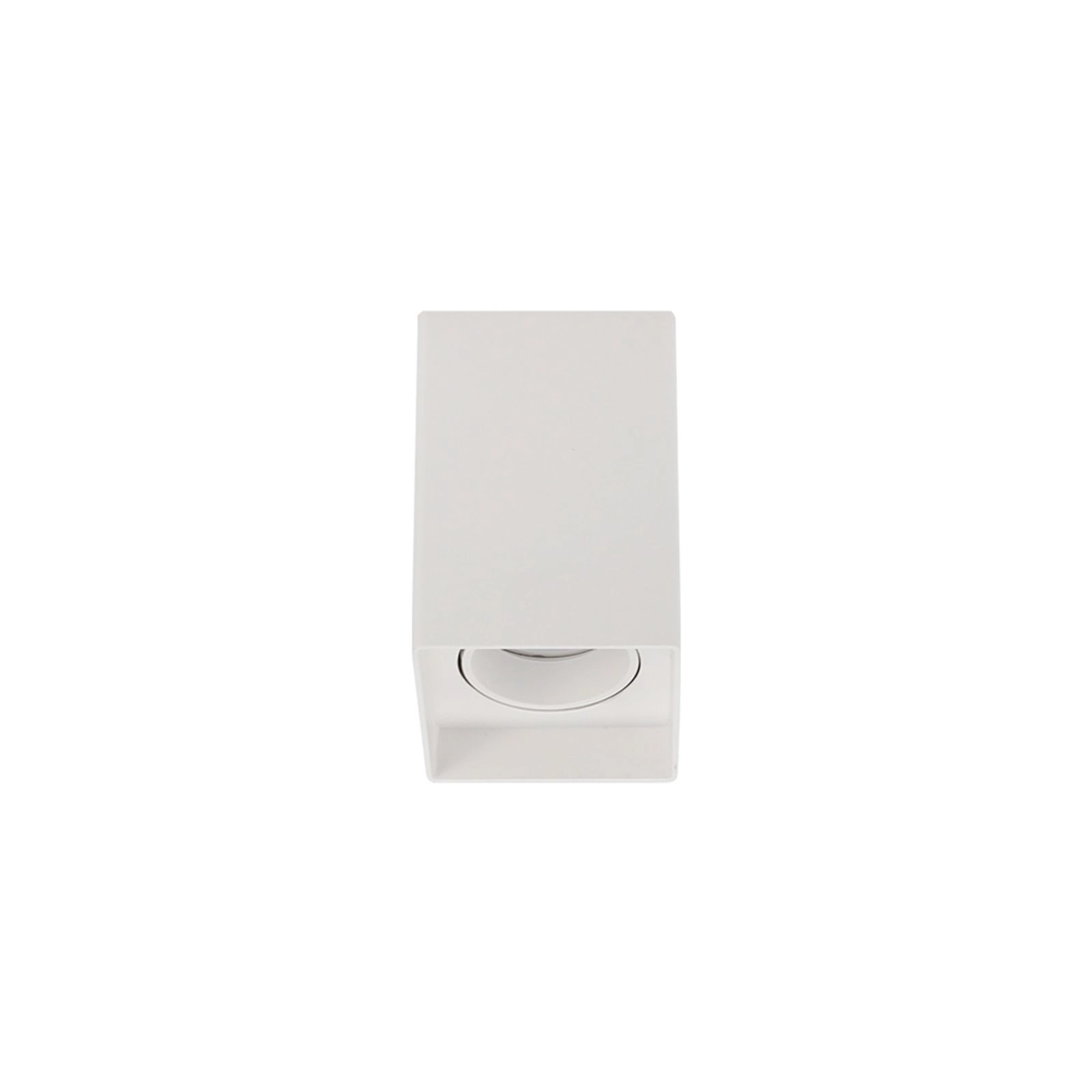 Spot De Sobrepor Recuado Blumenau Clean Para Lâmpada Mr16 Gu10 Quadrado Bivolt Branco
