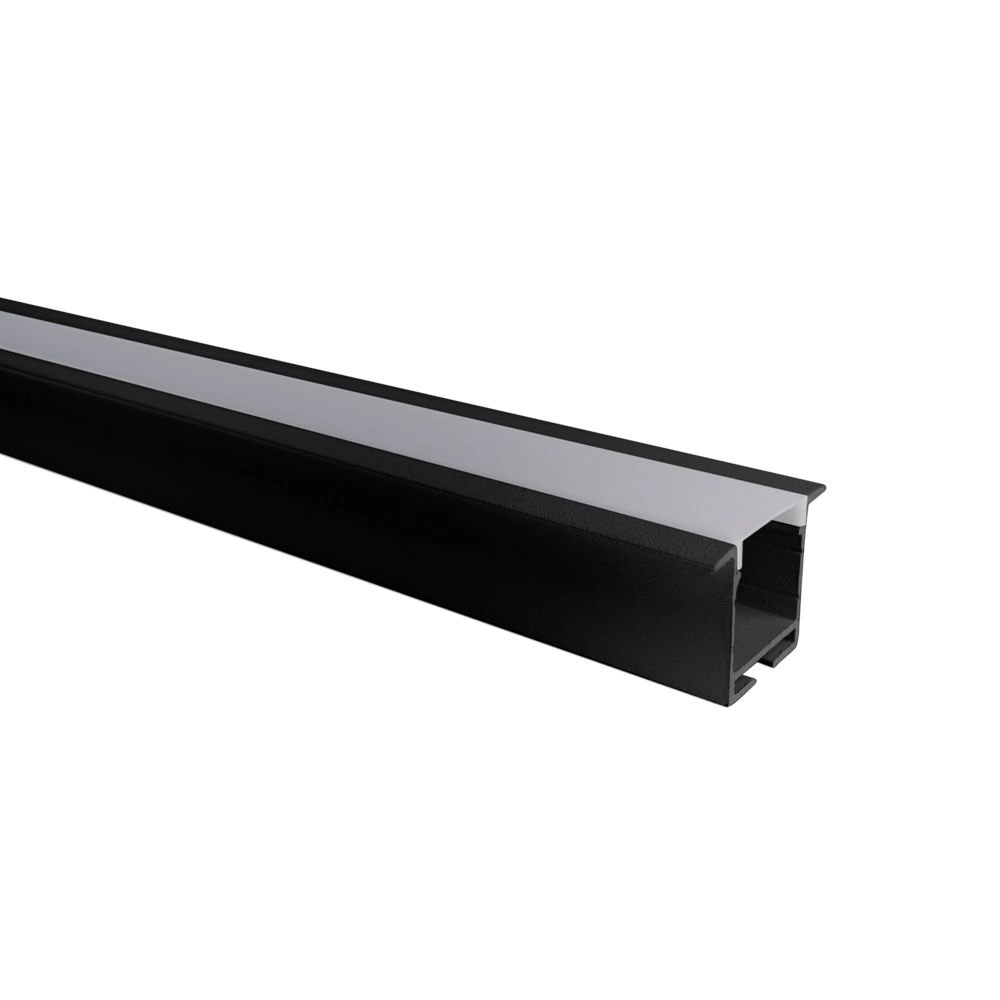 Perfil De Embutir Para Fita Led Blumenau Line 36mm Com 1 Metro Preto