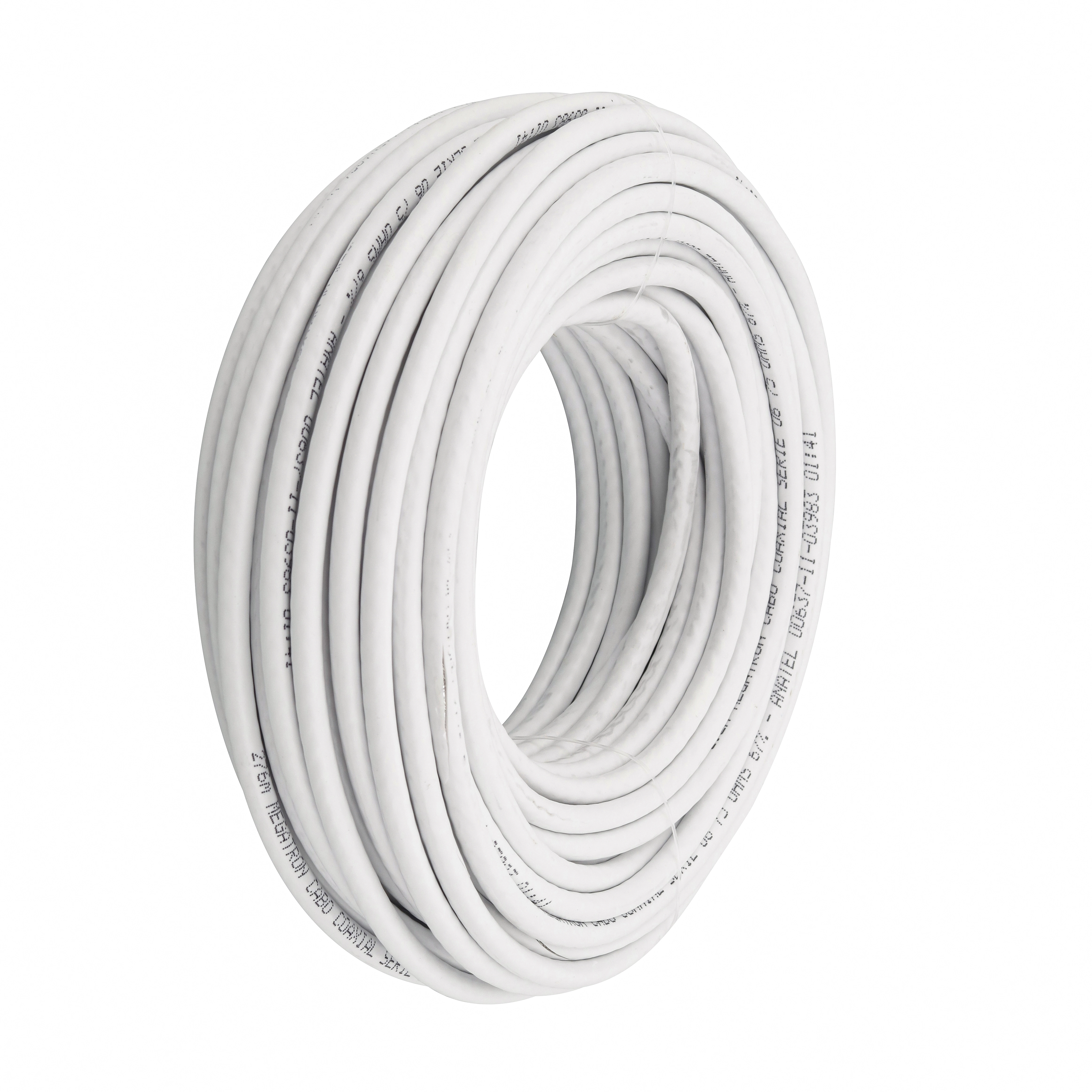 Cabo Coaxial RGC06 25Metros Branco Megatron