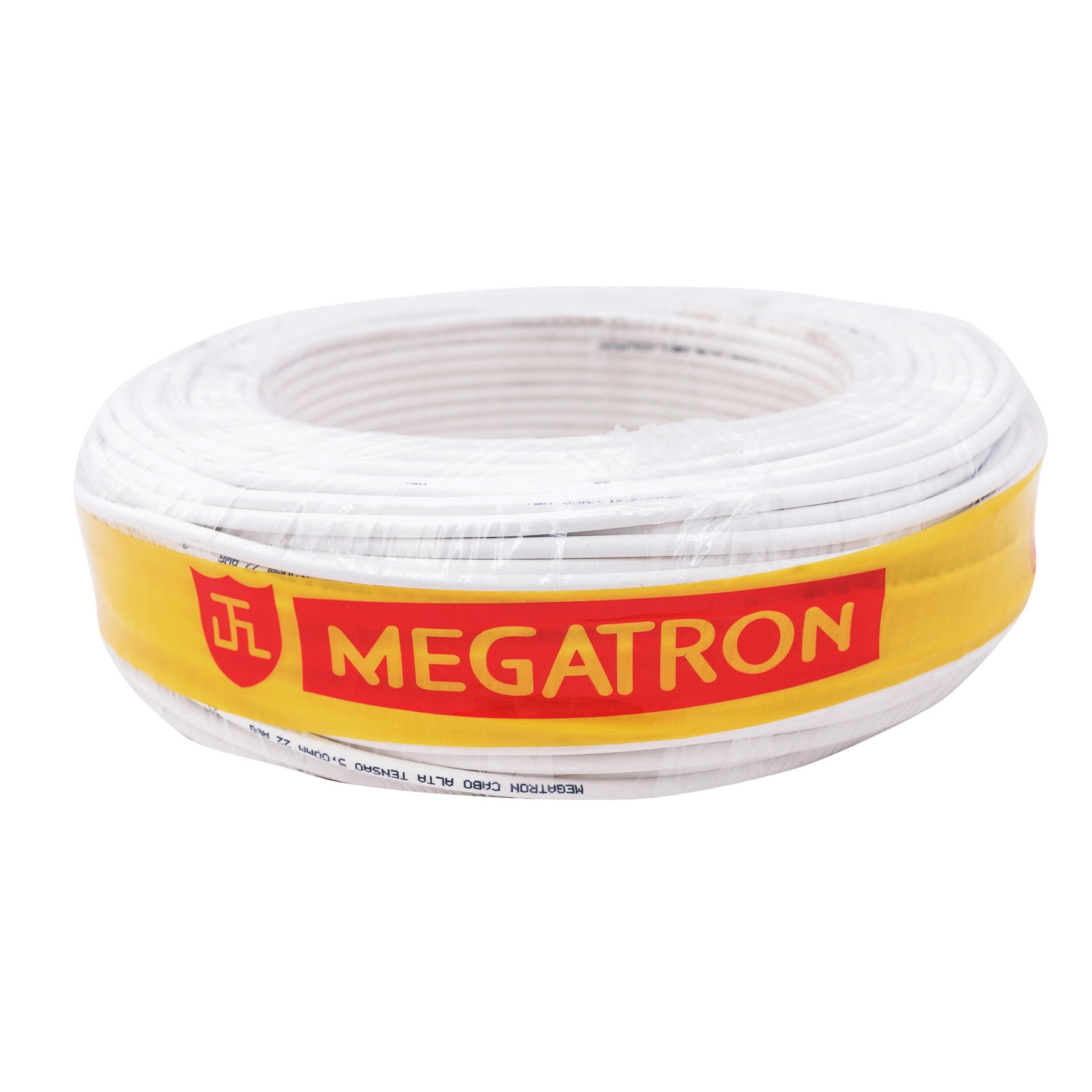 Cabo Coaxial 0,4/2,5+2x26AWG Branco Megatron