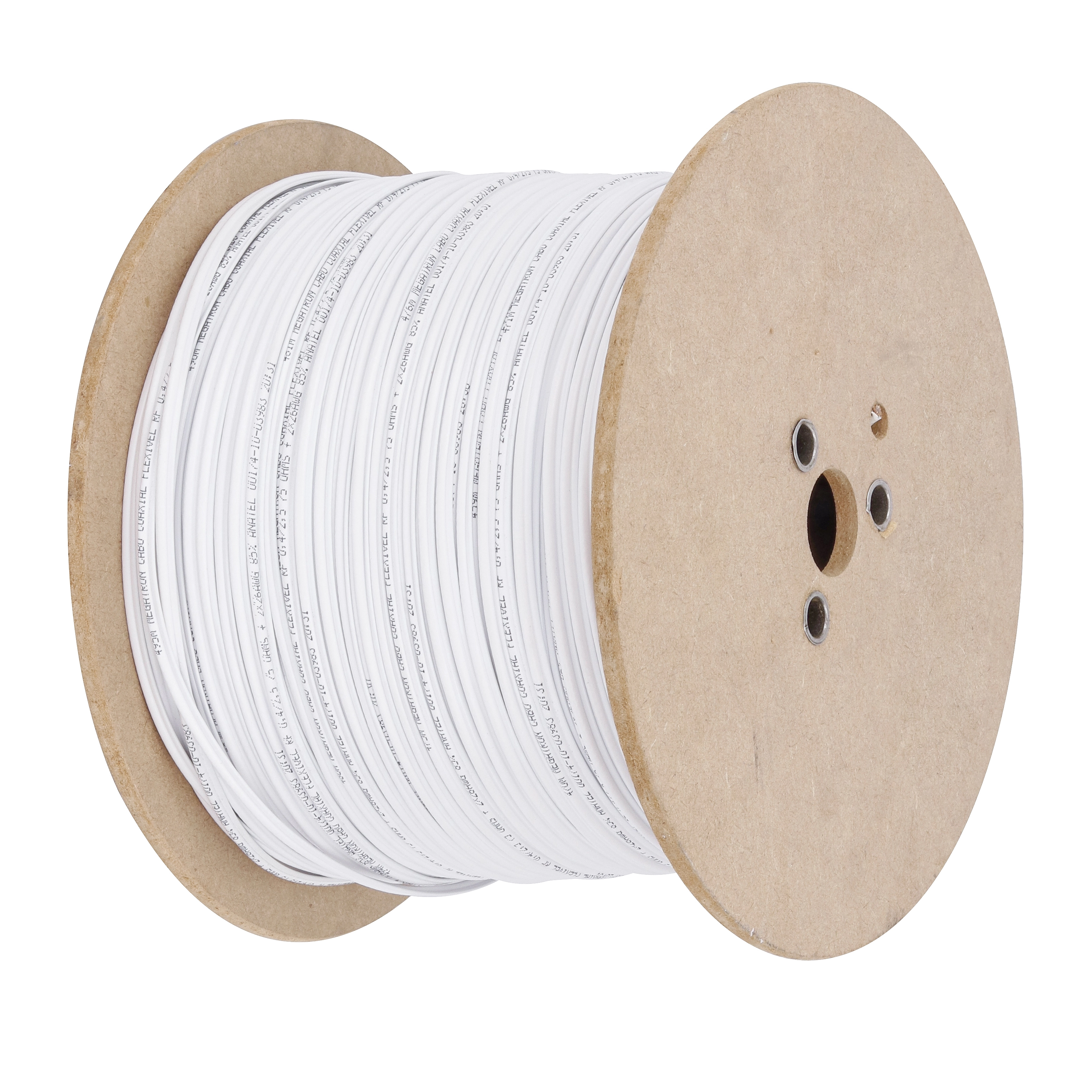 Cabo Coaxial RF4 2,50+2x26 AWG Branco Megatron