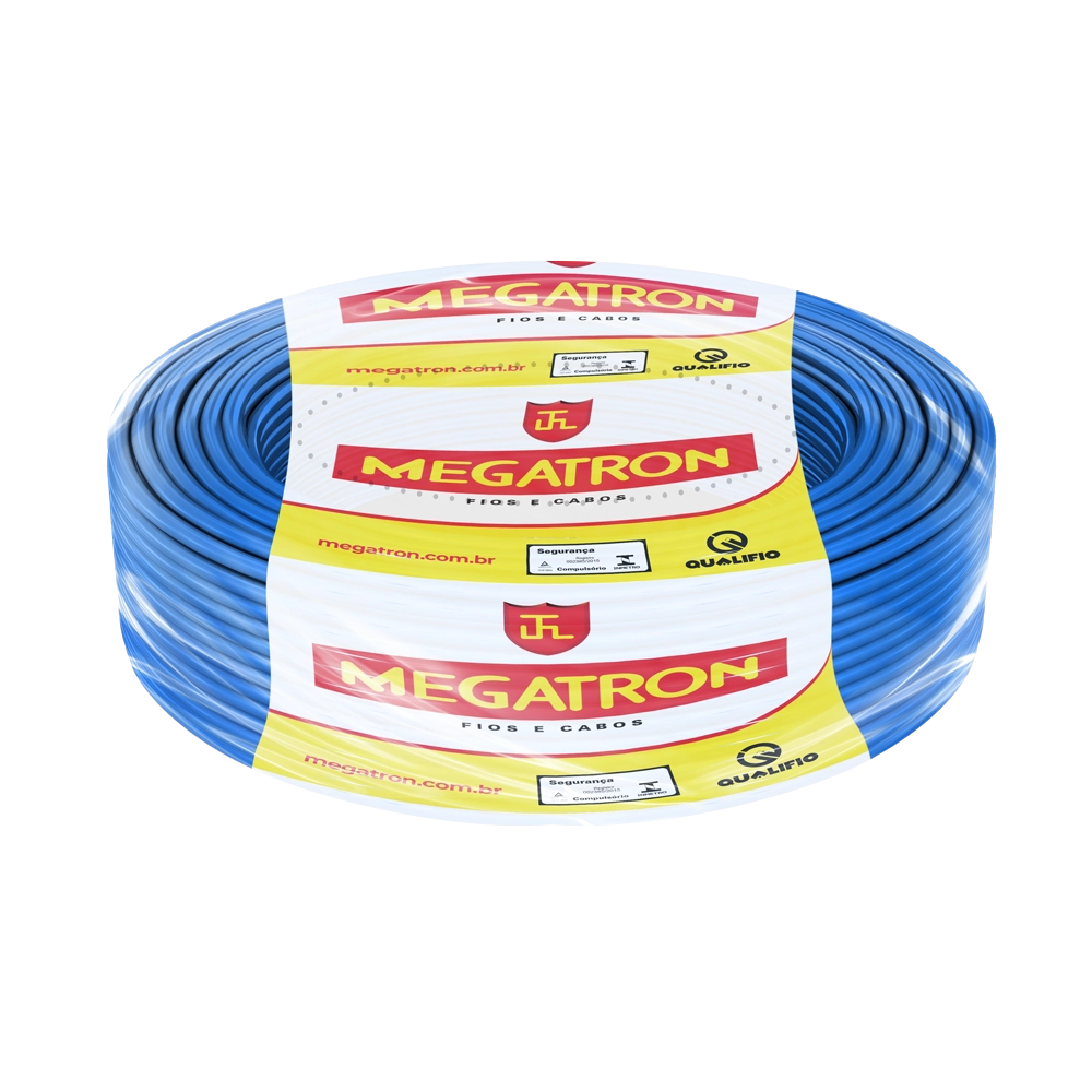 Cabo Flexível 16mm 100m Azul Megatron