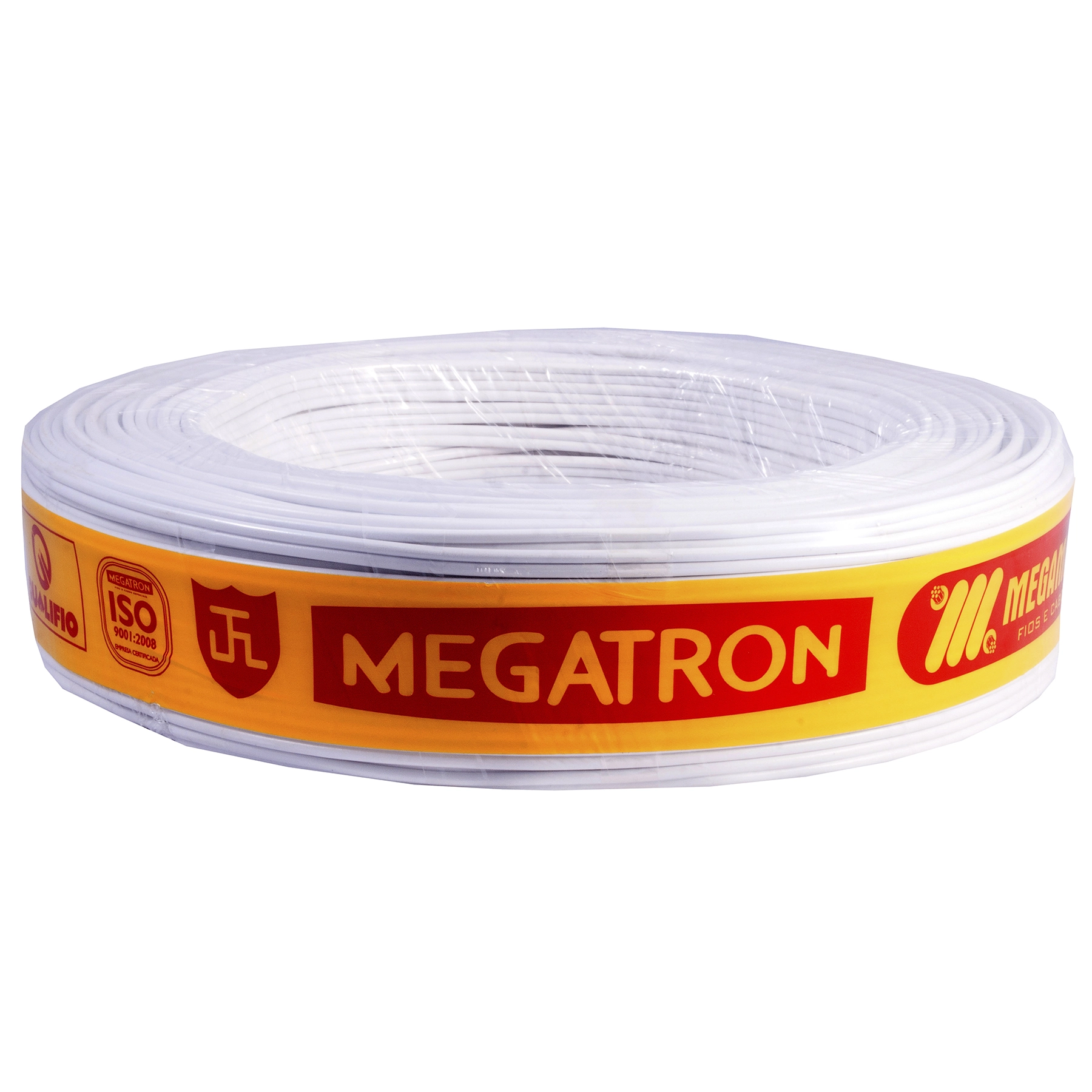 Cabo Paralelo 2x0,75mm 100m Branco Megatron