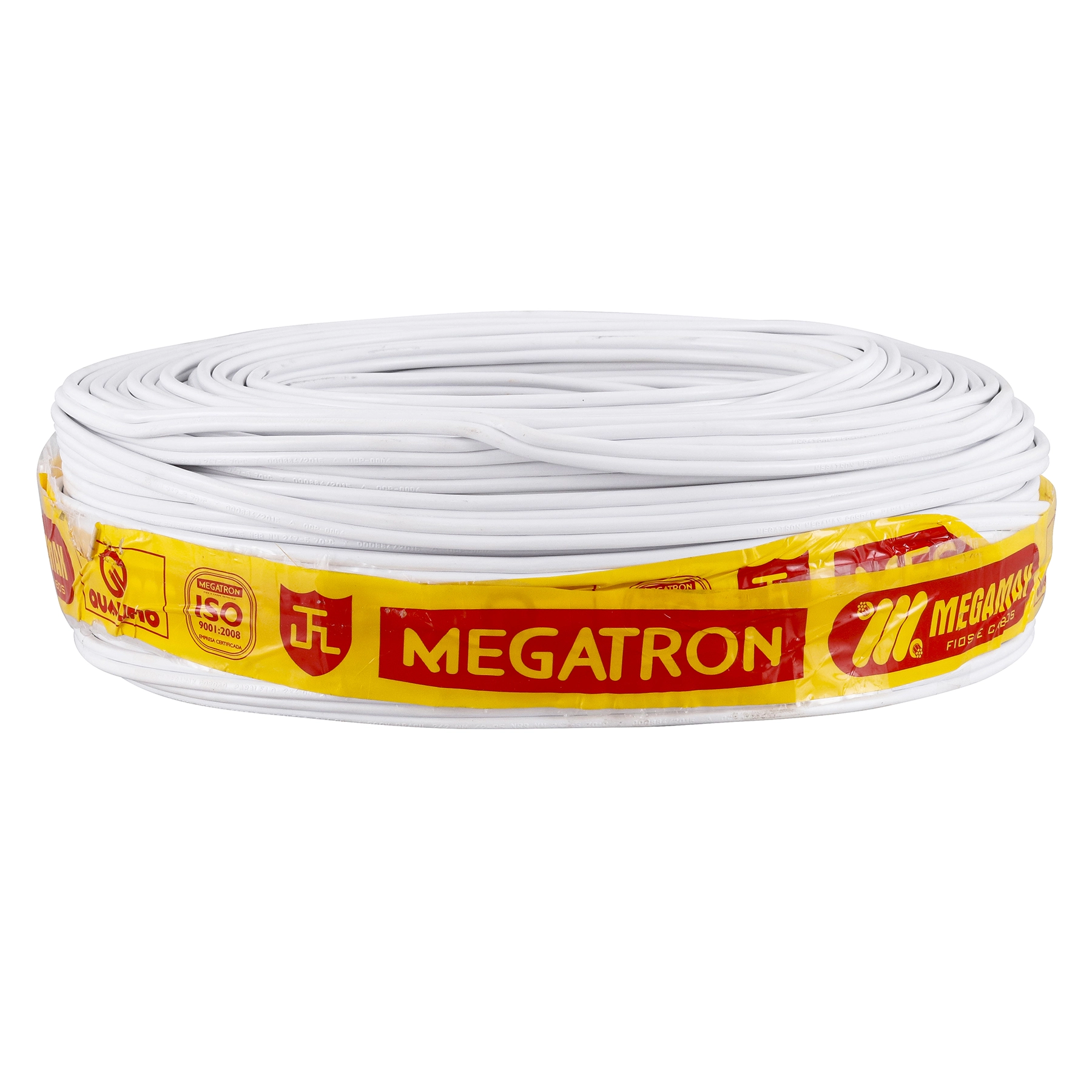Cabo Paralelo 2x4mm 100m Branco Megatron
