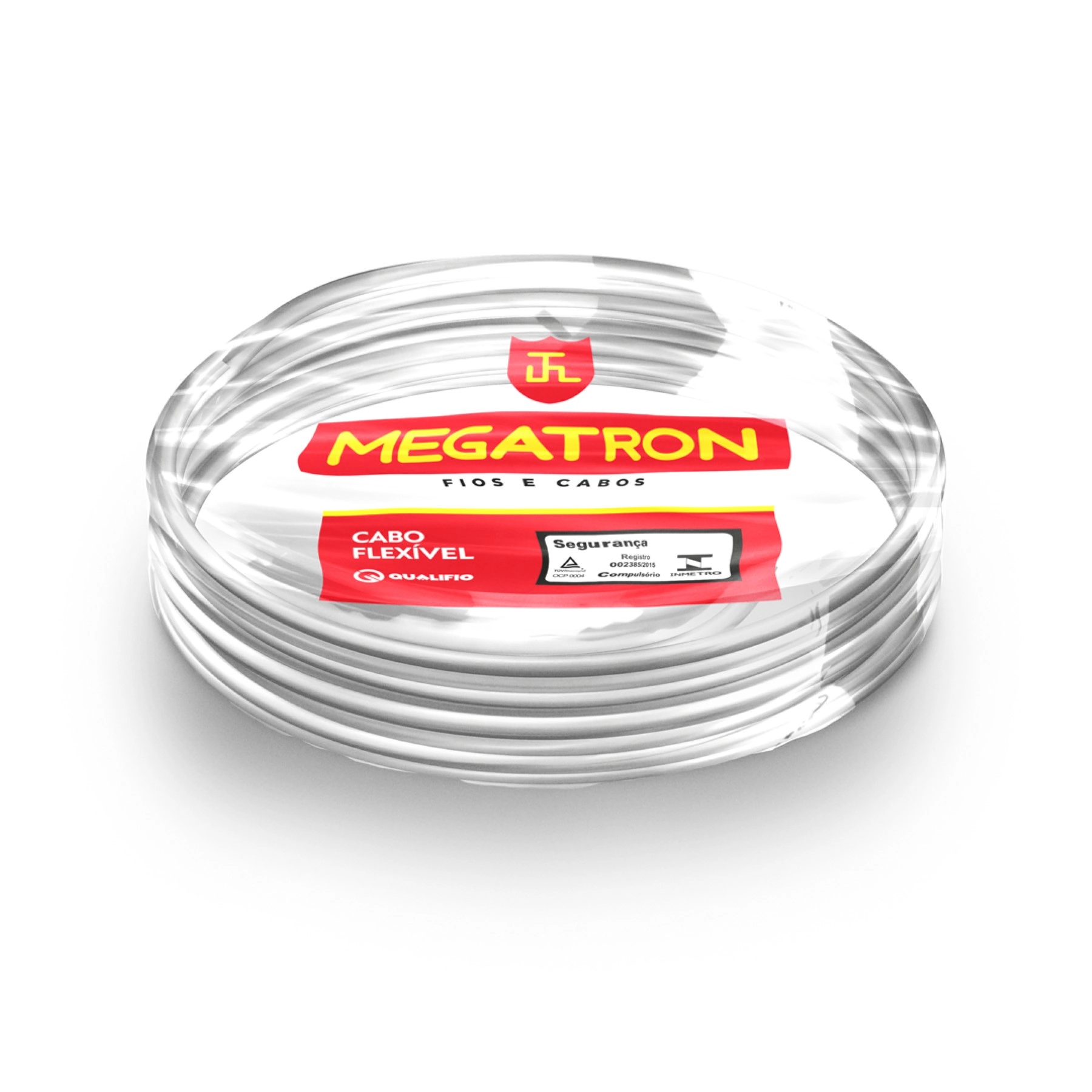 Cabo Flexível 6mm 25m Branco 750V Megatron