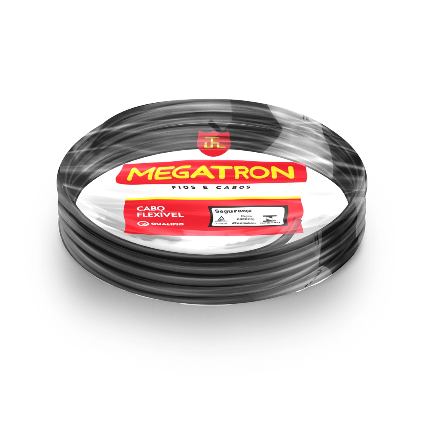 Cabo Flexível 10mm 10m Preto 750V Megatron