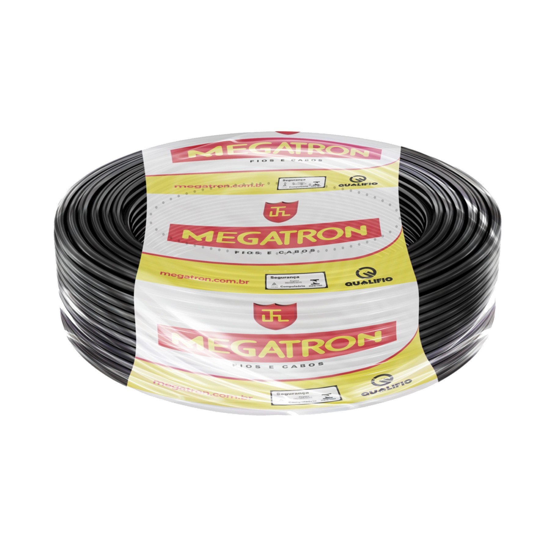 Cabo Flexível 10mm 50m Preto 750V Megatron