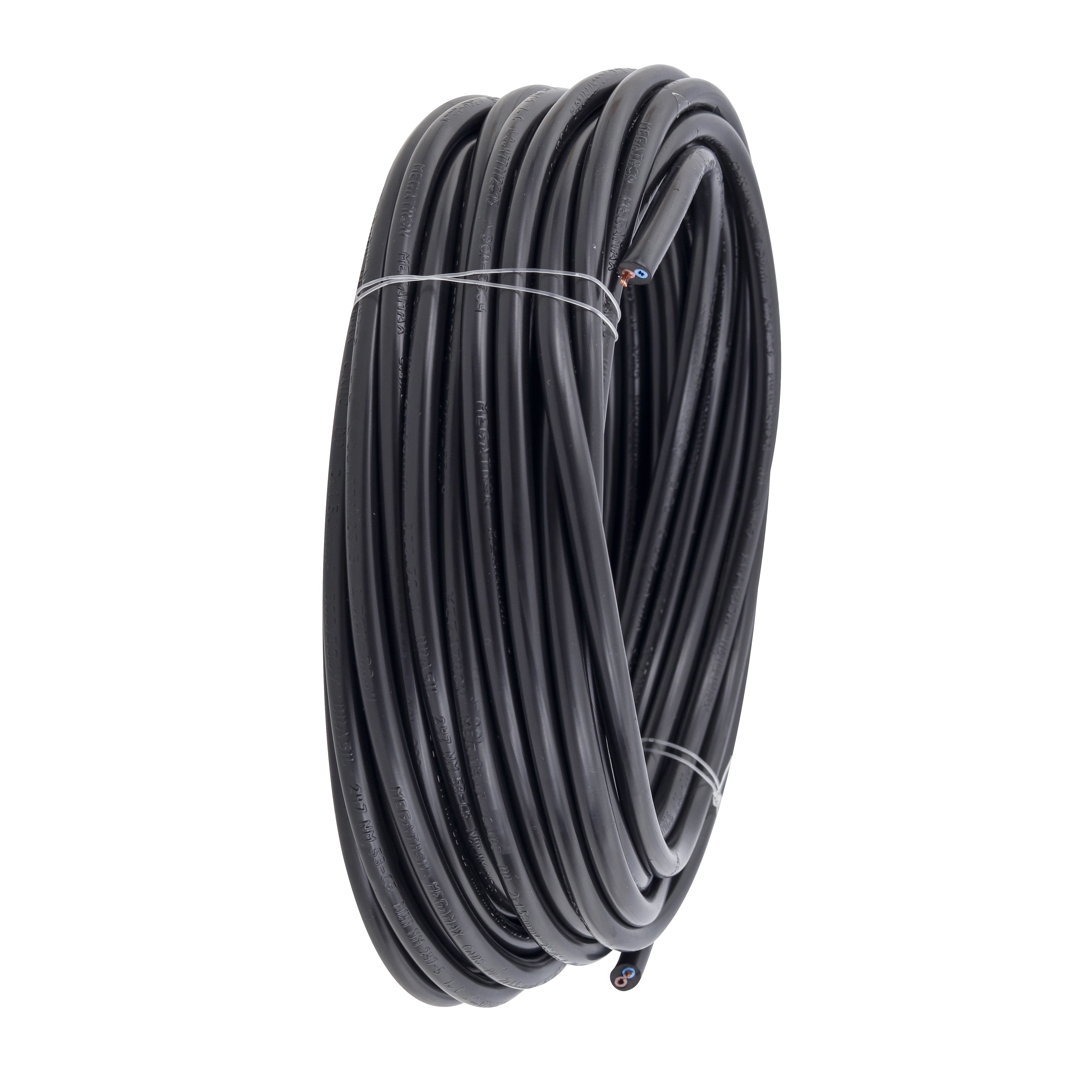 Cabo Flexível PP 2x1,5mm 15m Preto Megatron