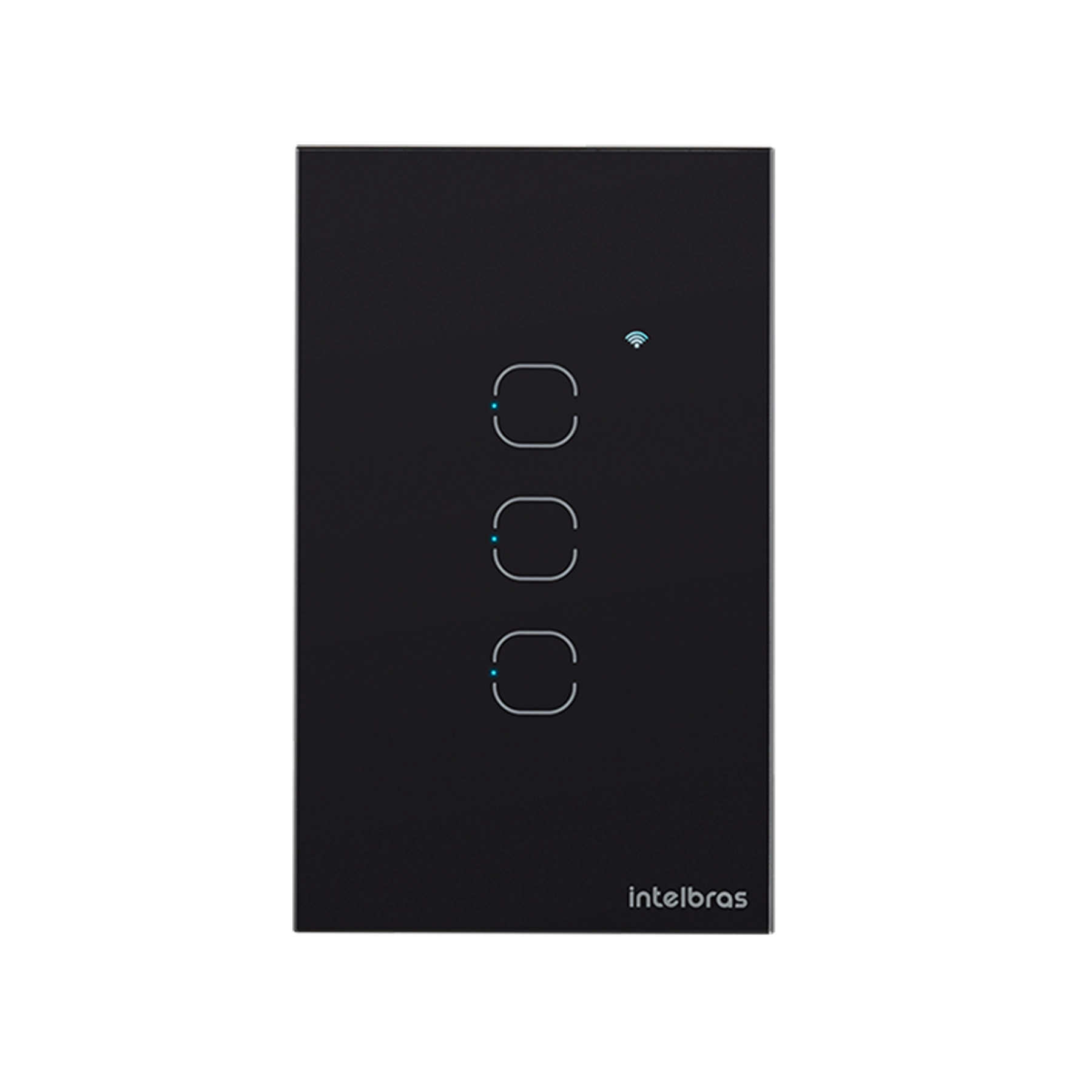 Interruptor Touch Smart Wi-Fi 3 Teclas EWS 1003 Preto Izy Smart Intelbras