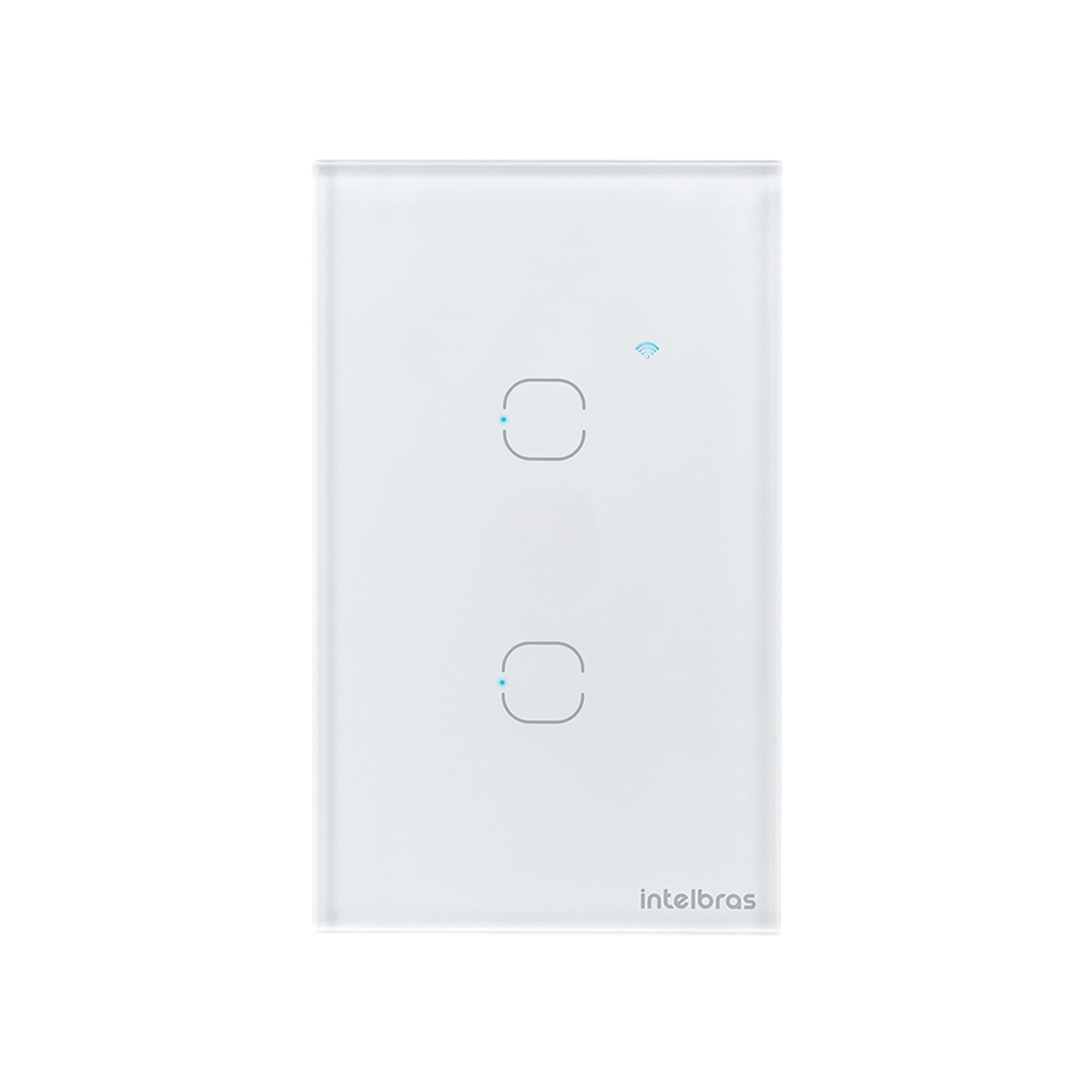 Interruptor Touch Smart Wi-Fi 2 Teclas EWS 1002 Branco Intelbras Izy