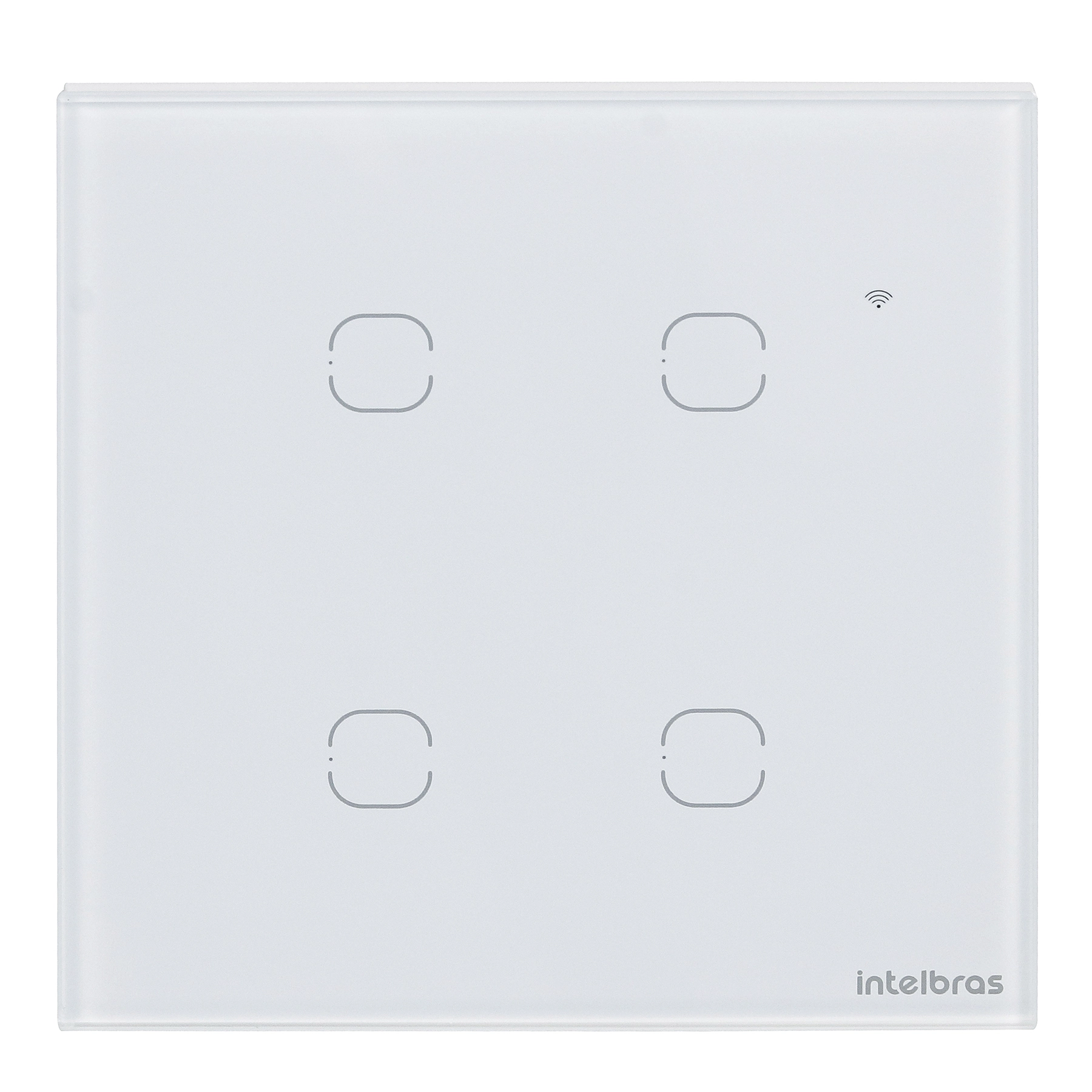 Interruptor Touch Smart Wi Fi 4 Teclas Branco EWS 1006 Intelbras