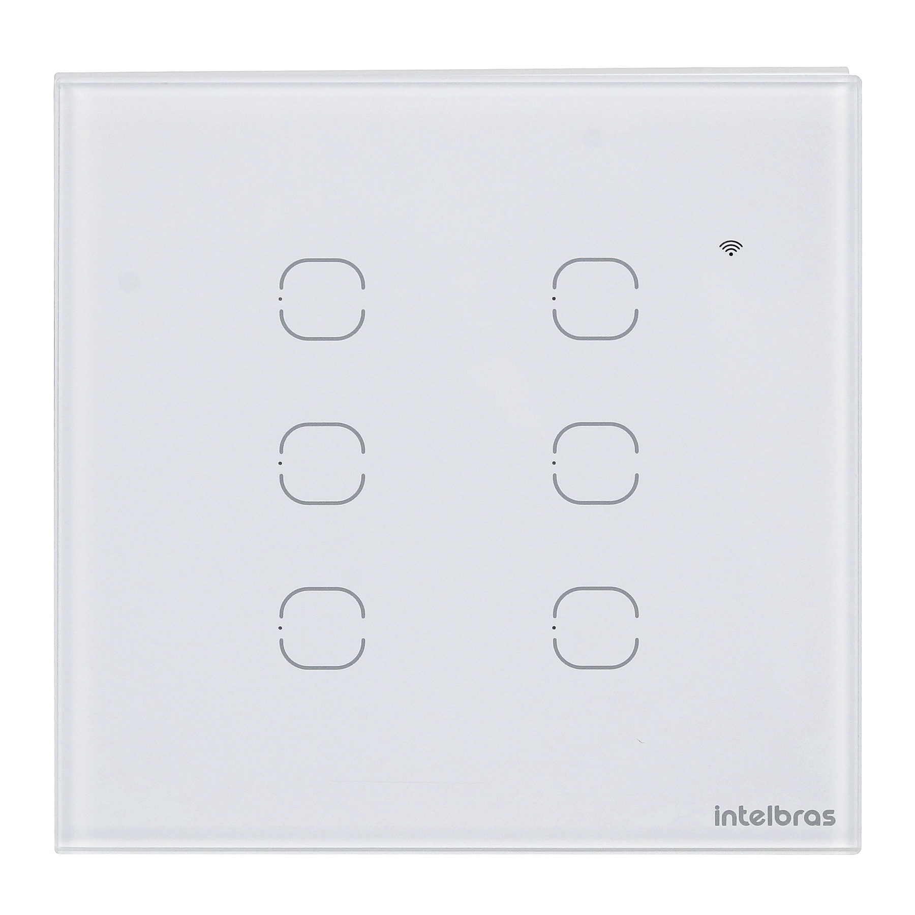 Interruptor Touch Smart Wi Fi 6 Teclas Branco EWS 1006 Intelbras