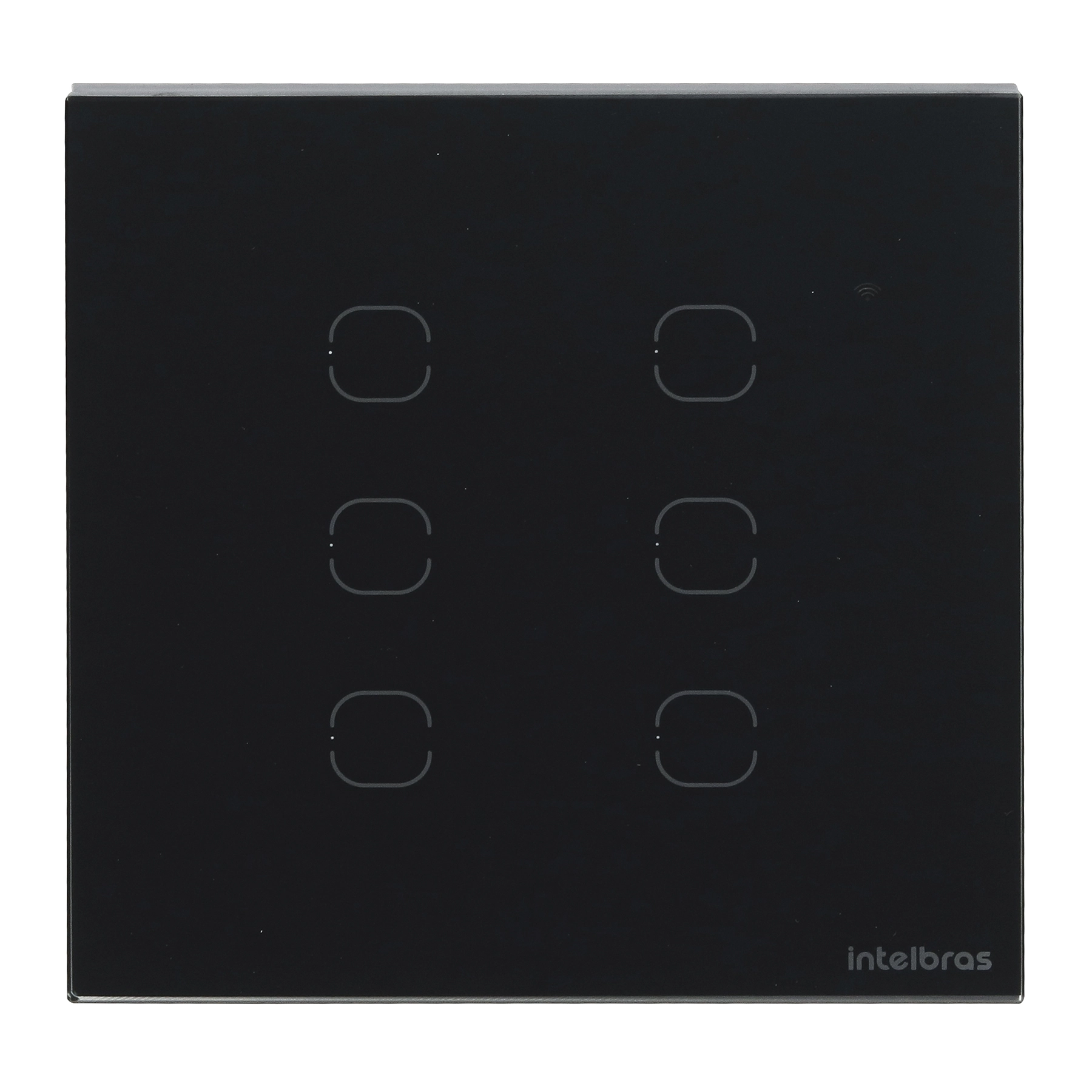 Interruptor Touch Smart Wi Fi 6 Teclas Preto EWS 1006 Intelbras