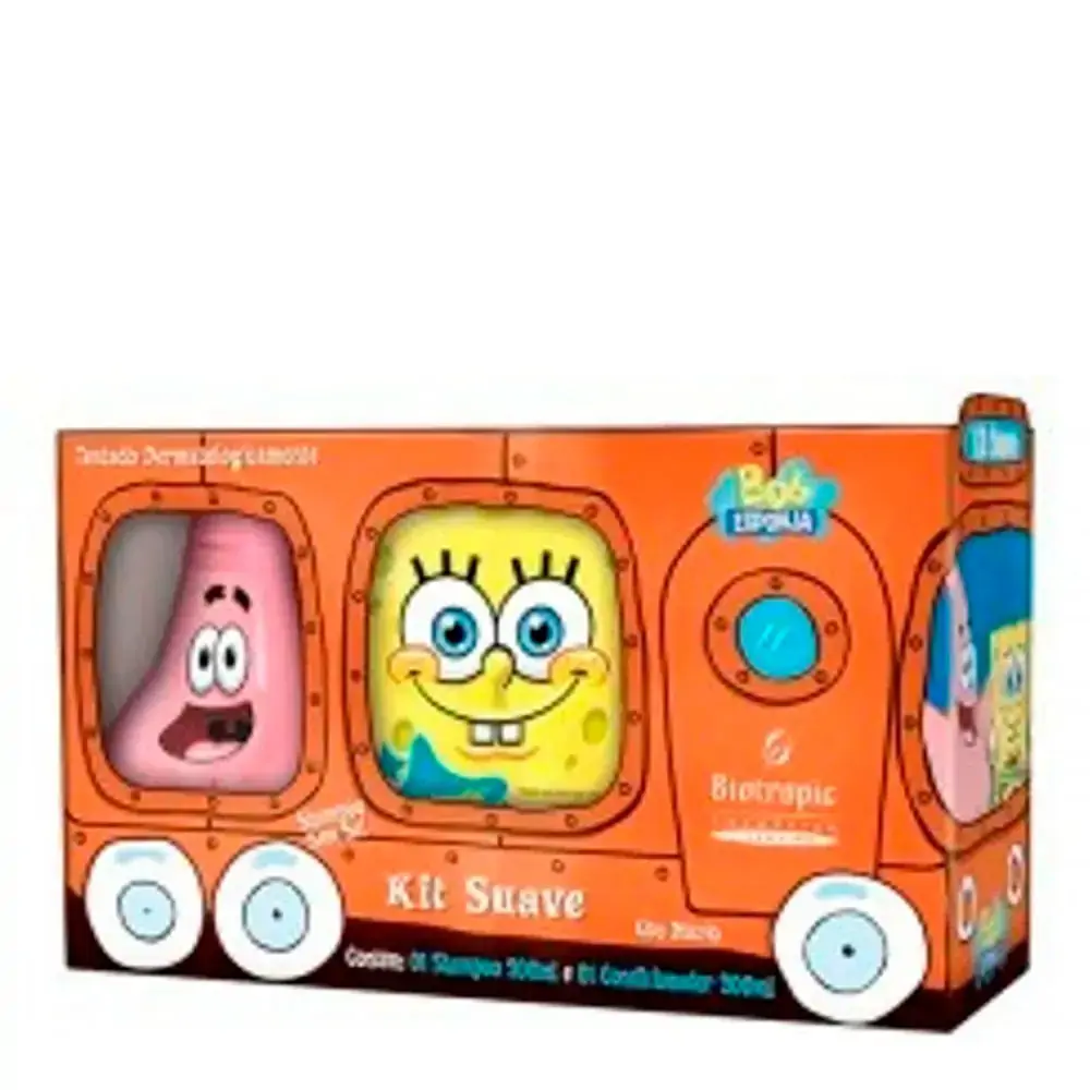 Kit Sha Condicionador Bob Esponja Suave