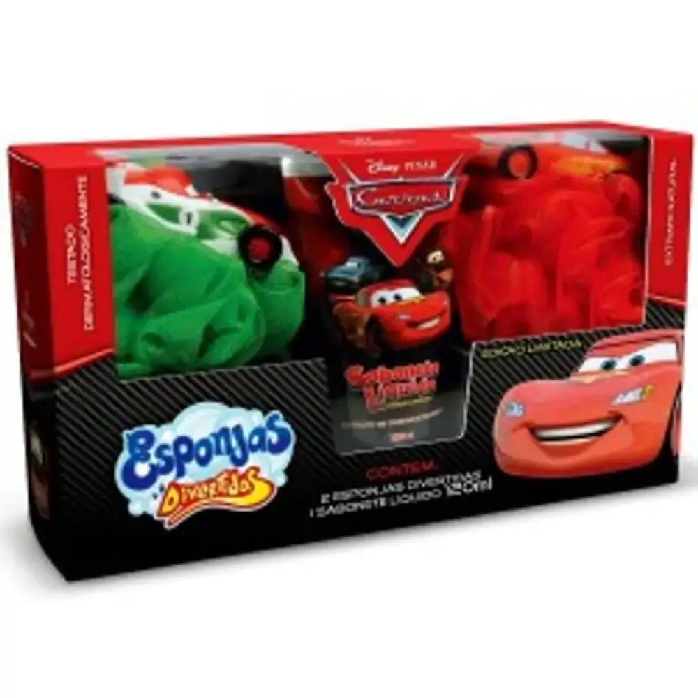 Kit Carros 2esponjas 1sab.liq.120ml
