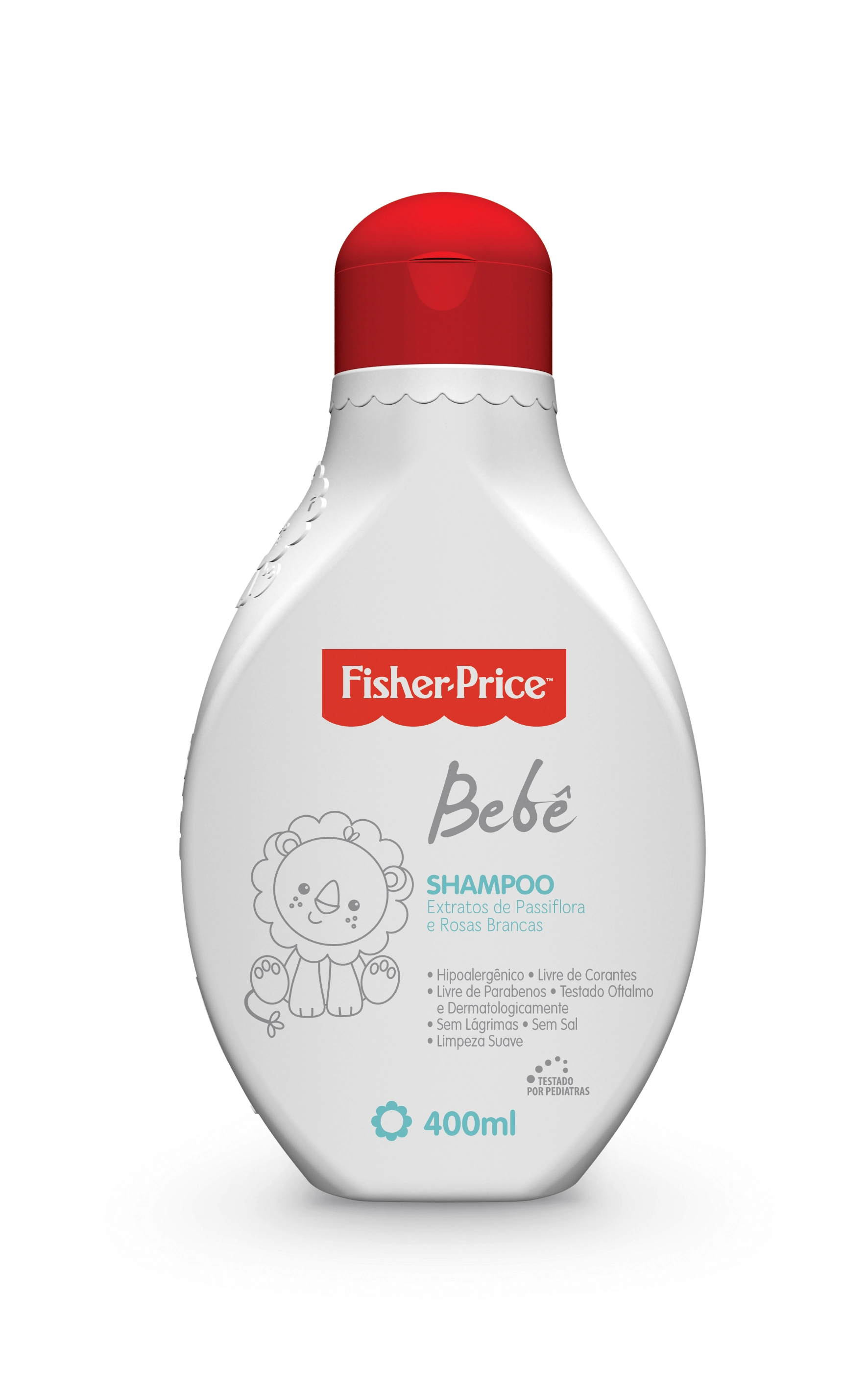 Shampoo Bebê Extrato De Passiflora E Rosas Brancas Fisher Price 400ml