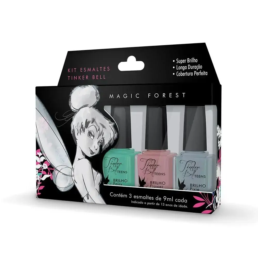 Kit Esmalte Tinker Bell 3un Magic Forest