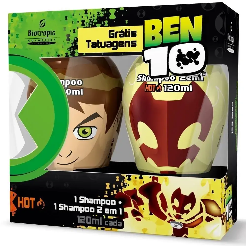 Shampoo Ben 10 Ice Shampoo 2em1 Chama