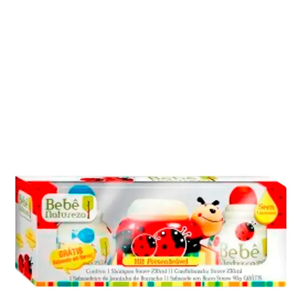Shampoo Condicionador E Sabonete Joaninha Bebê Natureza