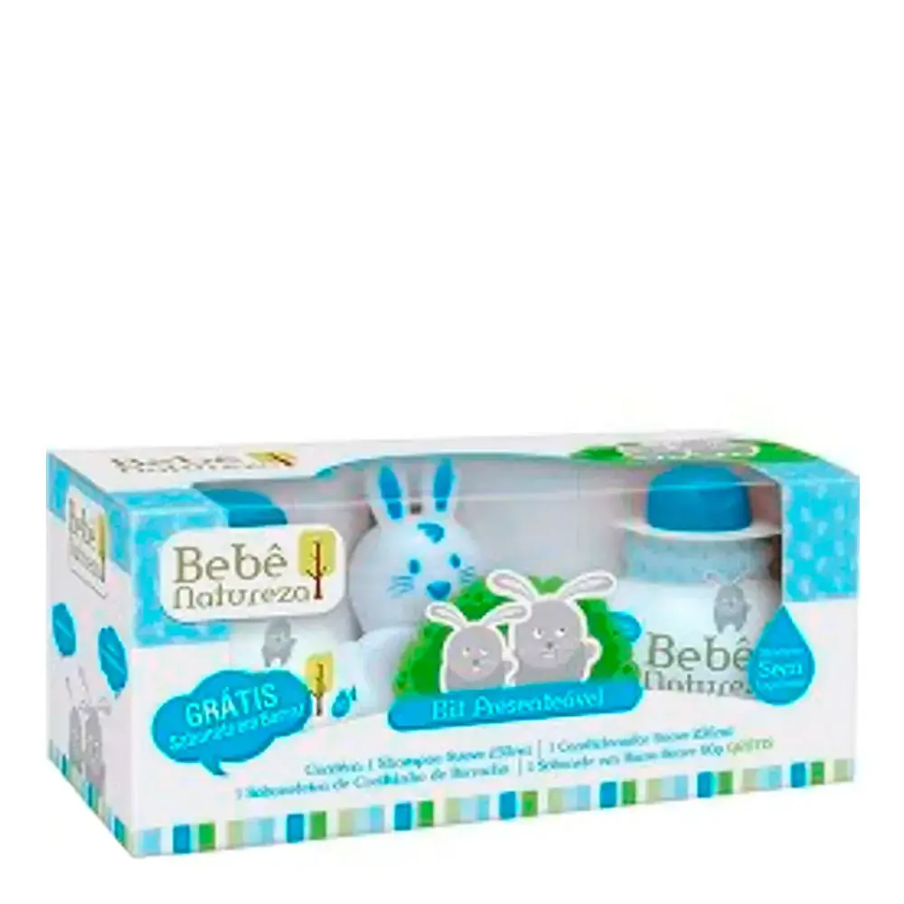 Kit Shampoo Condicionador Bebê Natureza Azul