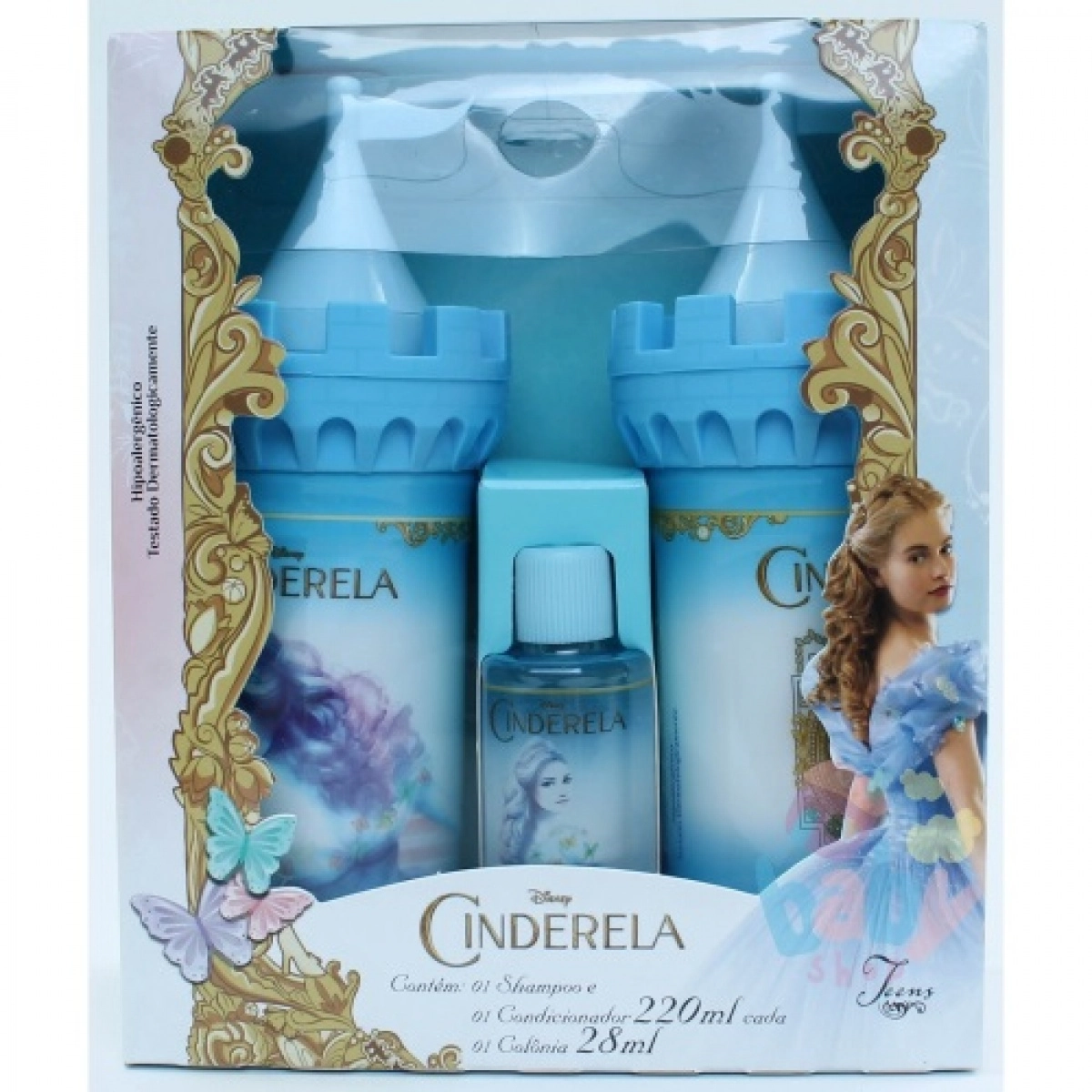 Kit 1 Shampoo 1 Condicionador Cinderela Teens Caixa 220ml Cada