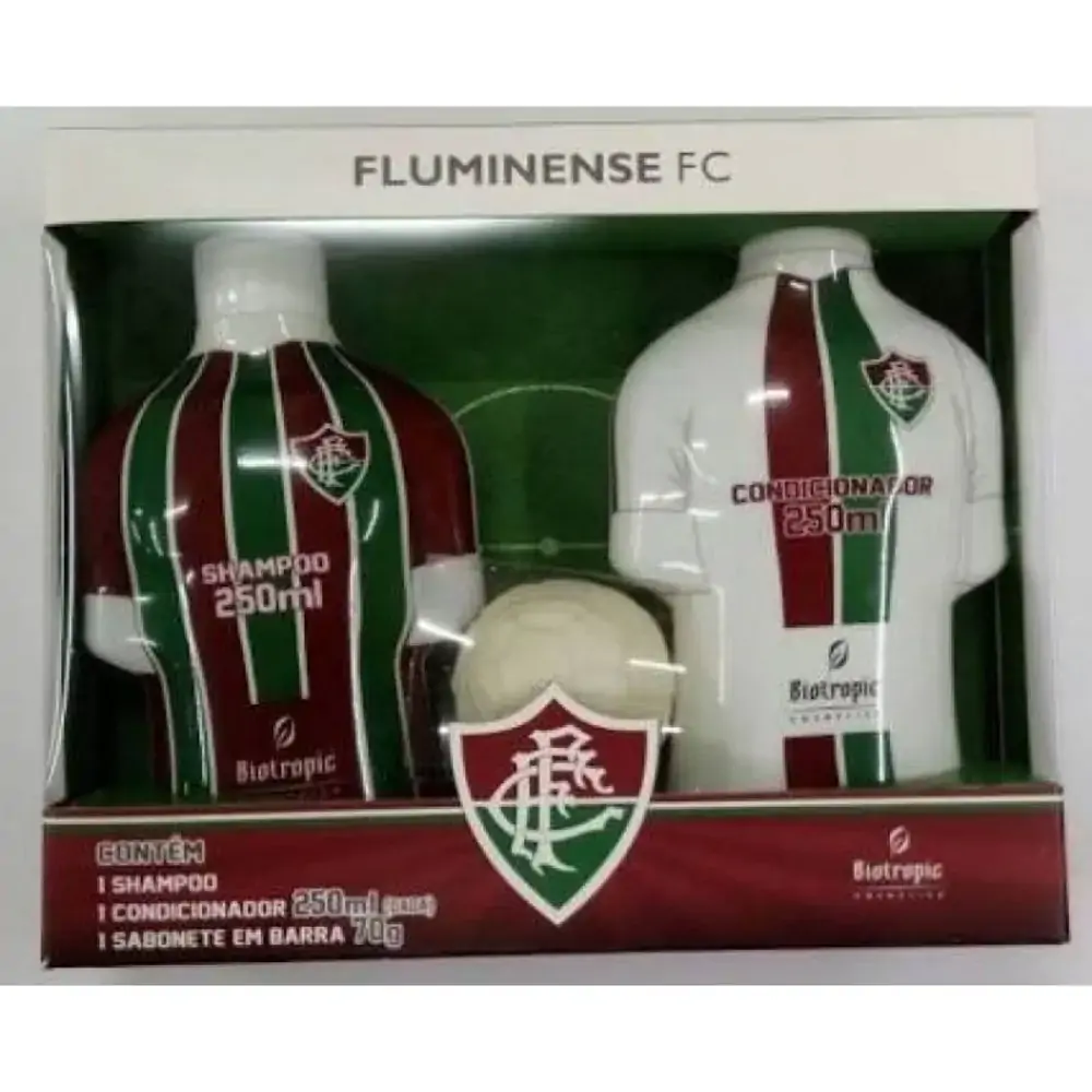 Kit Fluminense 250ml Shampoo Condicionador Sabonete