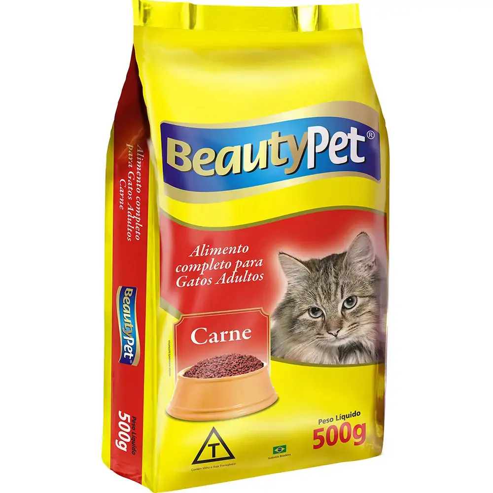 Racao Beauty Pet Gato Carne 500gr