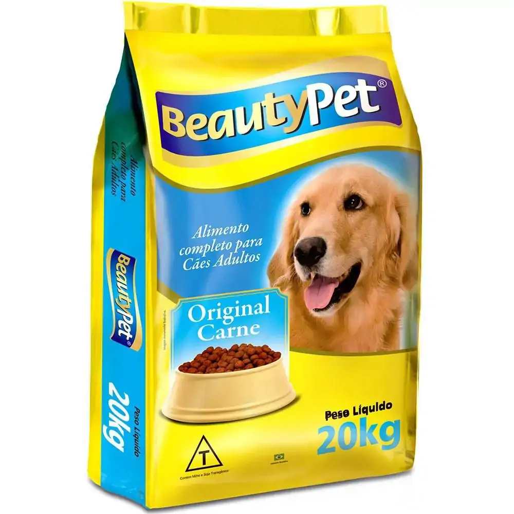 Racao Caes Beauty Pet 20kg Carne
