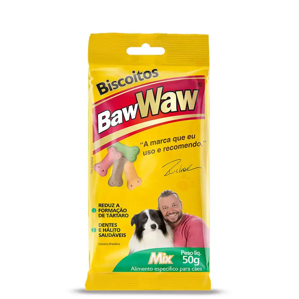 Biscoito P/caes Baw Waw Mix 60grs