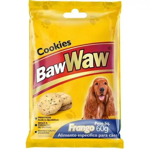 Cookies Baw Waw 60gr P/caes Frango