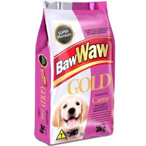 Alimento Para Cães Gold Super Premium Filhotes Baw Waw 3 Kg